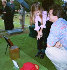 Bob's granddaughter Avery with Grant 